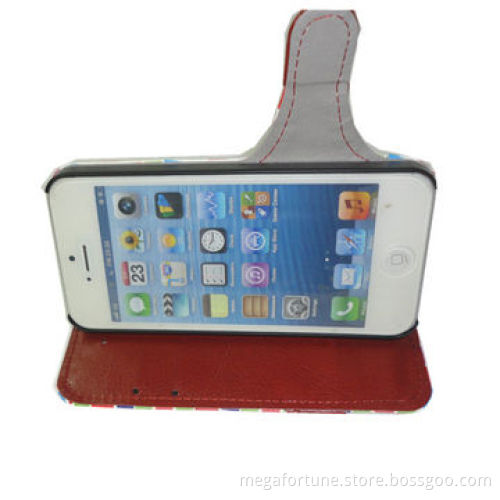 Stitching leather mobile phone case for iPhone 5s, idea for promotional purpose